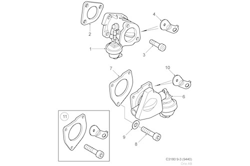 Genuine Saab Throttle Body - 55229717