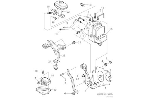 Genuine Saab Hydraulic Unit - 5533526