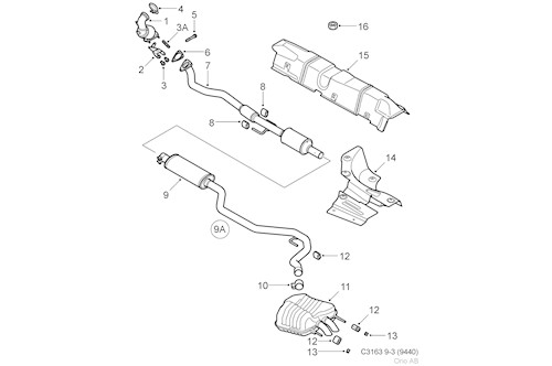 Genuine Saab Twc Converter - 55350355