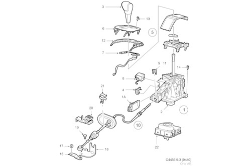 Genuine Saab Gear Chang.Unit - 55353140