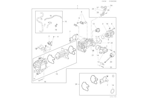 Genuine Saab Heat Exchanger - 55562835