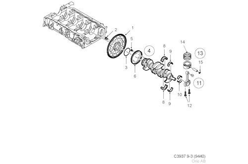 Genuine Saab Crankshaft - 55564722