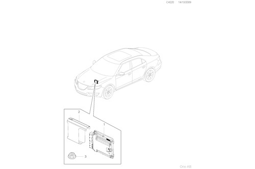 Genuine Saab Control Unit - 55567953