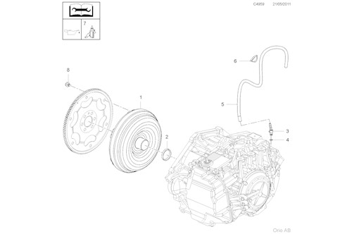 Genuine Saab Torque Convert. - 55571466