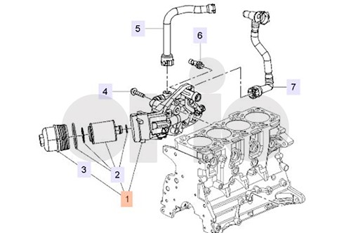 Genuine Saab Oil Filter - 55595533