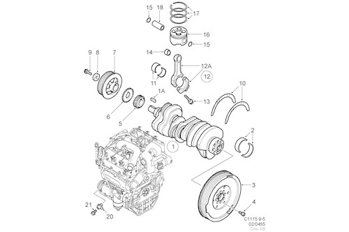 Genuine Saab Crankshaft Gear - 5950514