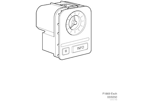 Genuine Saab Clock, Exch. - 8546665