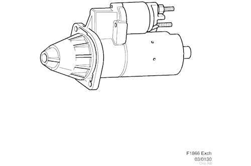 Genuine Saab Strtr.Mtr.,Exch - 8828972