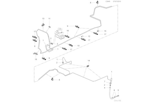 Genuine Saab Pipe Clip - 90095094