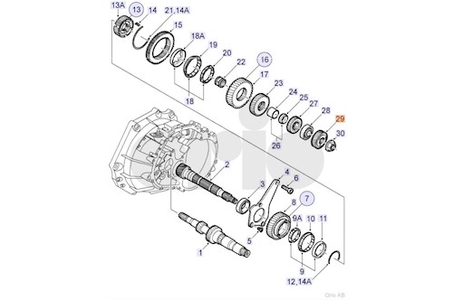 Genuine Saab Gear, 5Th Speed - 90490809