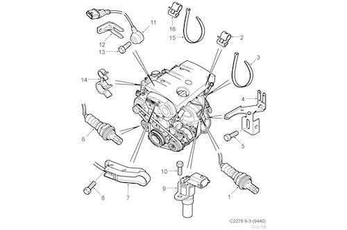 Genuine Saab Cmp Sensor - 90536064