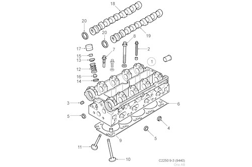 Genuine Saab Valve Spring - 90536234