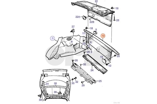 Genuine Saab Upholstery - 9083395