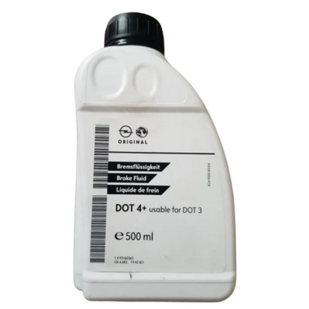 Genuine Opel / Vauxhall DOT 4+ Brake Fluid (1L) - 93160364