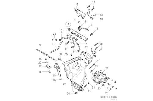 Genuine Saab Distr. Pipe - 93166897