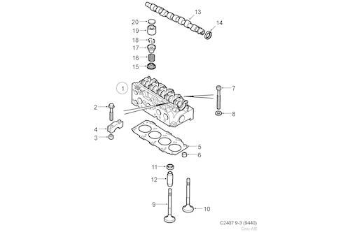 Genuine Saab Camshaft - 93178529