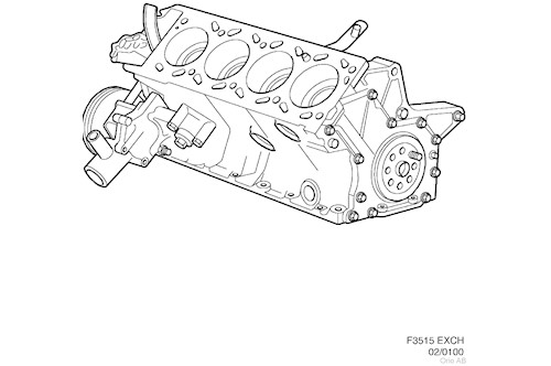 Genuine Saab Engine, Rebuilt - 93185107