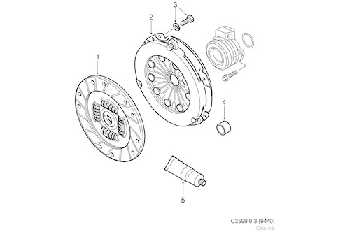 Genuine Saab Friction Disc - 93192579