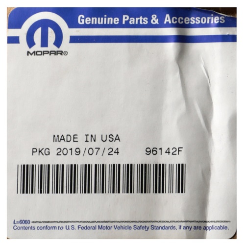 Genuine Chrysler / Jeep Plug - 68122817AA