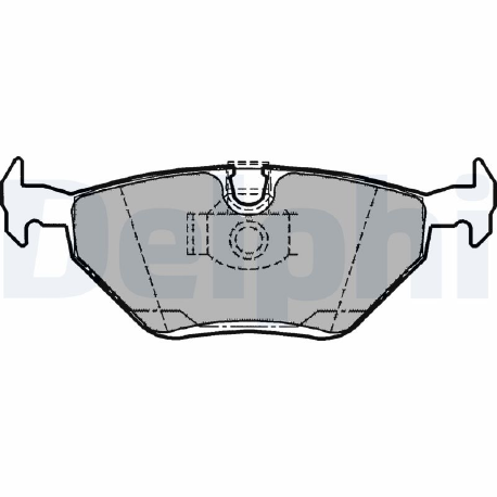 Genuine Delphi Set Of 4 Brake Pads - LP1107