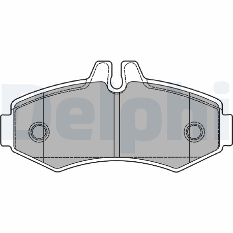 Genuine Delphi Set Of 4 Brake Pads - LP1425