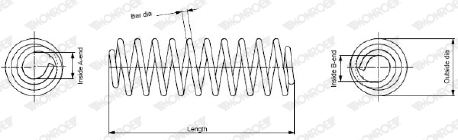 Genuine Monroe Suspension Coil Spring - SP3289